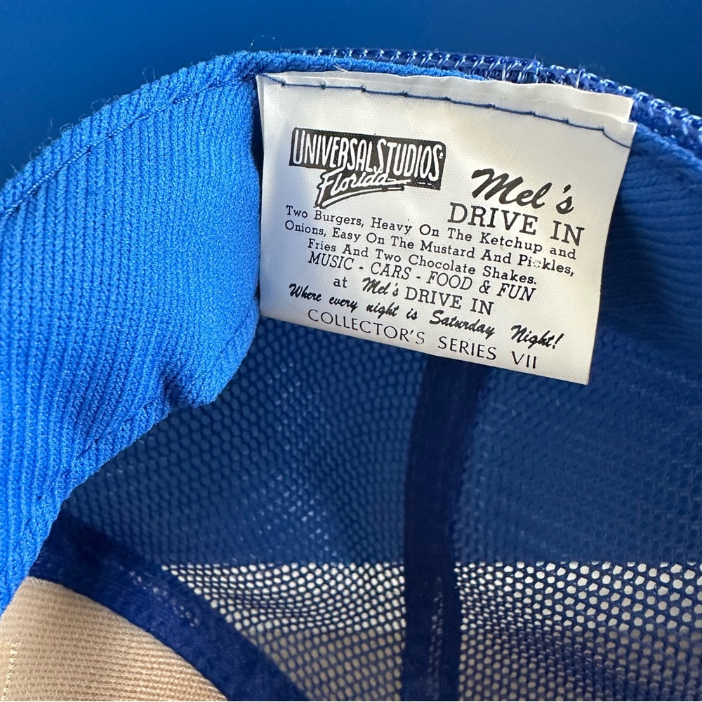 Vintage Universal Studios Hat Snap Back Blue Rope… - image 6